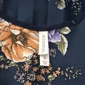 Xhilaration Navy Floral Dress